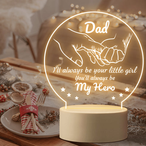 Dads Custom Night Light Ideal Gift for Special Occasions